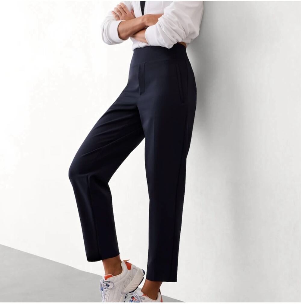 Athleta Pants Womens 2 Navy Blue Endless High Rise City Minimal Commute Work